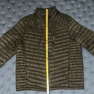 Men's Dark Green Quilted Puffer Jacket
